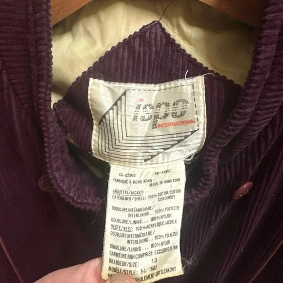 Vintage  ISPO Corduroy Button-up Jacket Large - Picture 3 of 3